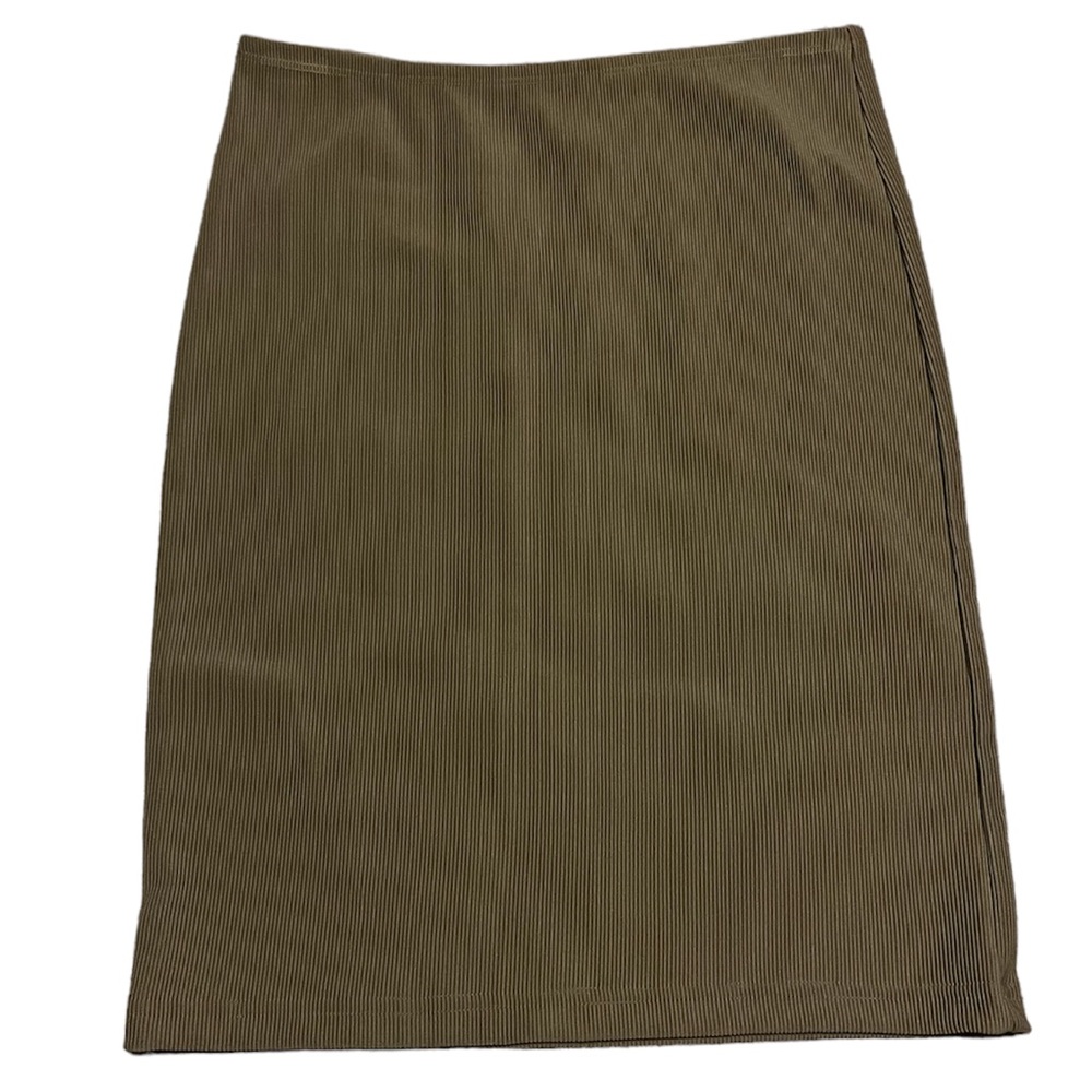 American Apparel Ribbed Beige Skirt Size L